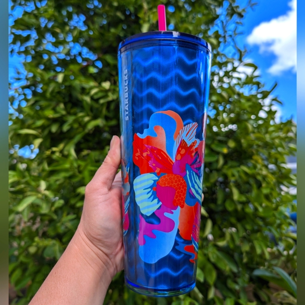 BN Starbucks 2024 Summer Blue Wave Tropic Summer Cold Tumbler
